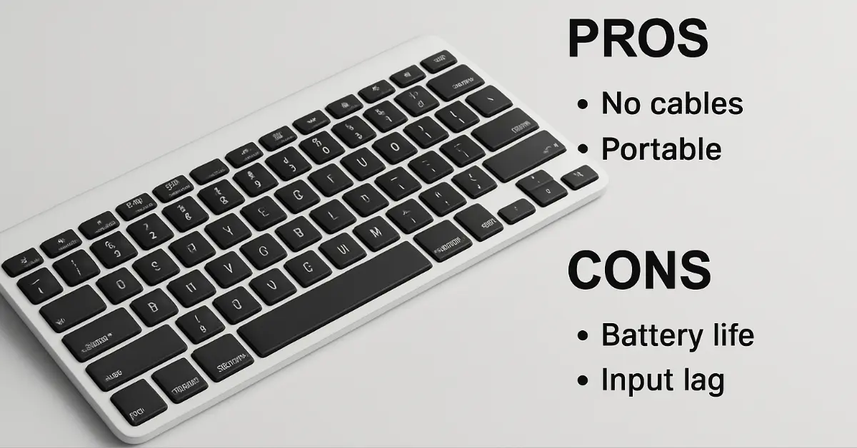 What Are the Advantages and Disadvantages of a Wireless Keyboard