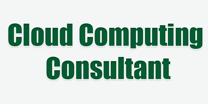 cloud computing consultant