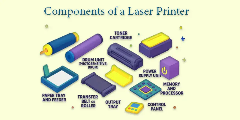 components of a laser printer