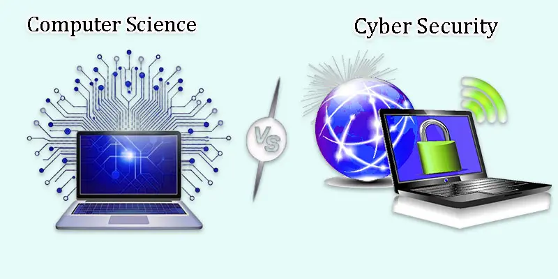 cyber security vs computer science