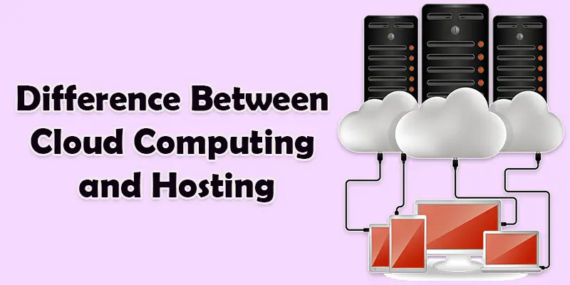 difference between cloud computing and hosting