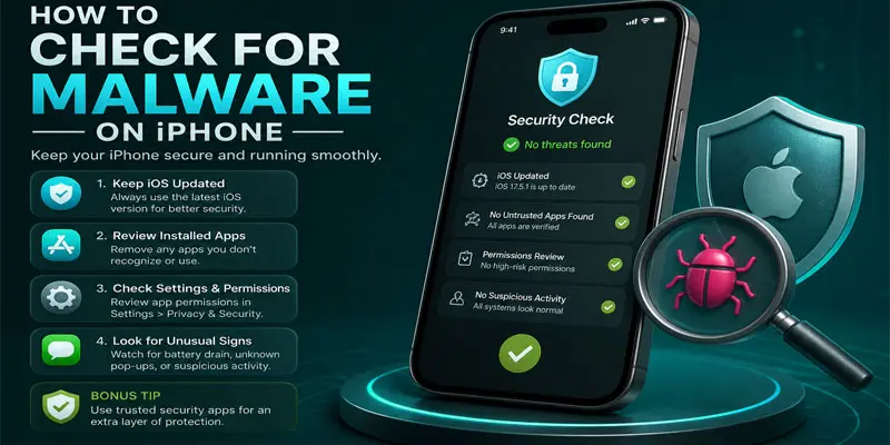 how to check for malware on an iphone