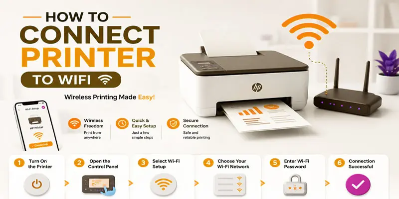 how to connect hp printer to wifi
