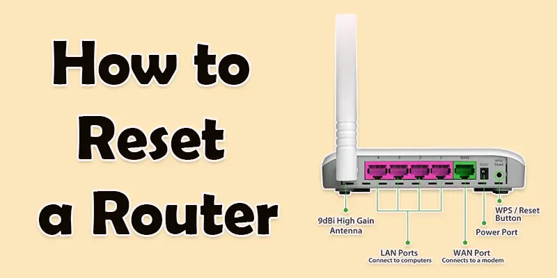 how to reset a router