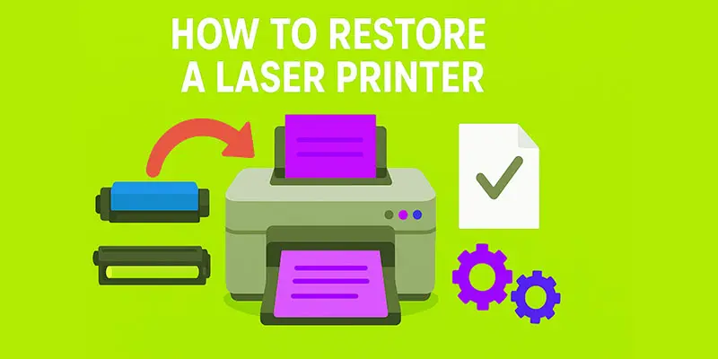 how to restore the laser printer
