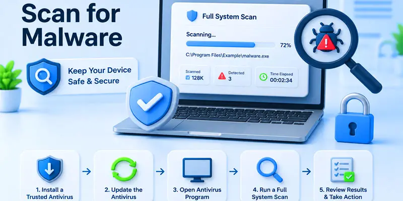 how to scan for malware