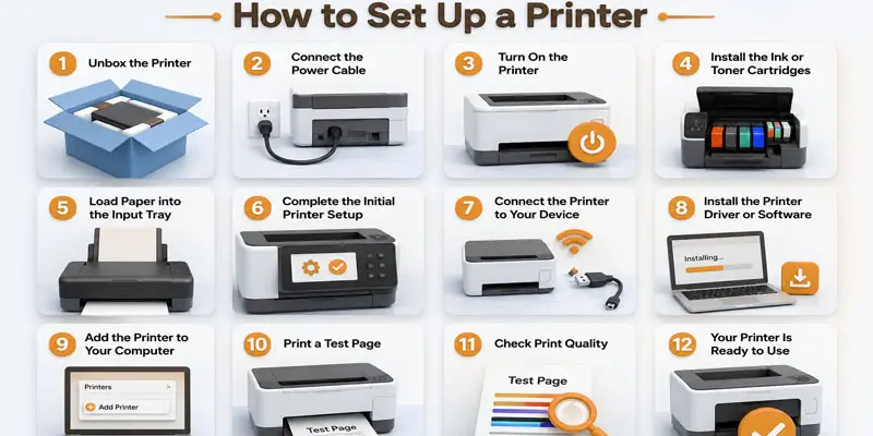 how to set up a printer