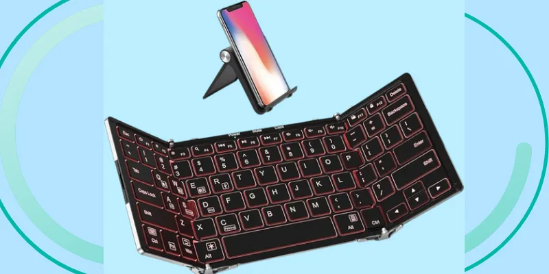 iClever Backlit BK05-Foldable Bluetooth Keyboard