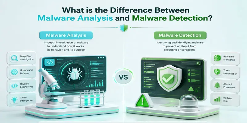 malware analysis vs malware detection