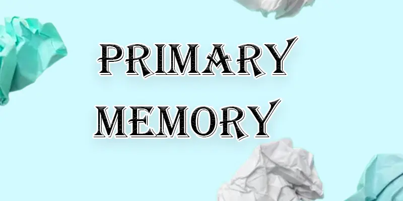 What is the Primary Memory? Definition, Examples, Purpose, Quick Overview