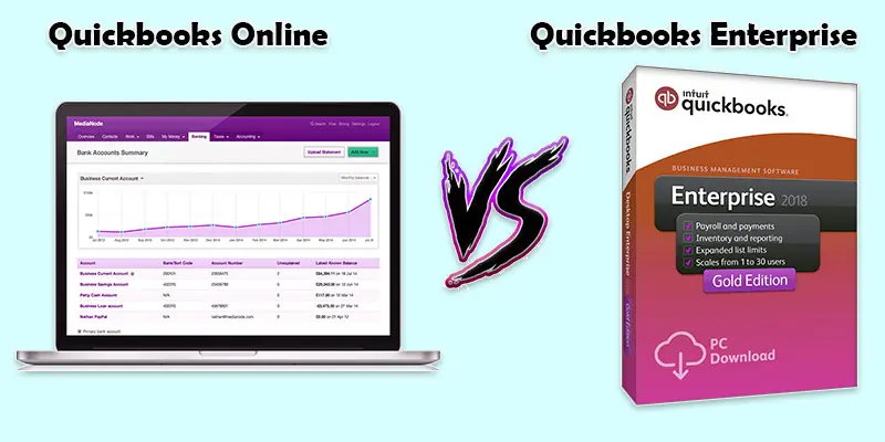 quickbooks enterprise vs quickbooks online