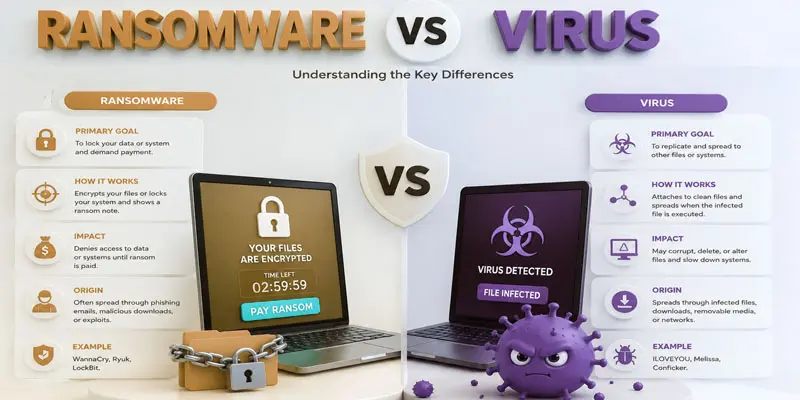 ransomware vs virus