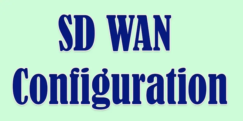 sd wan configuration