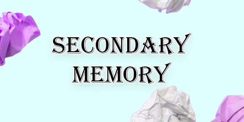 What is the Secondary Memory? Definition, Examples, Purpose, Quick Overview