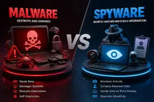 Difference Between Malware and Spyware for Beginners