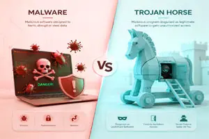 Difference between Malware and Trojan Horse Explained