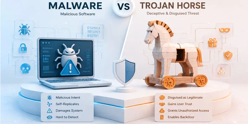 trojan horse vs malware