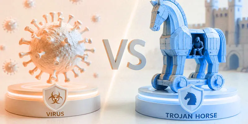 virus and trojan horse