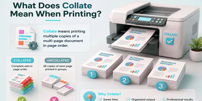 what does collate mean when printing