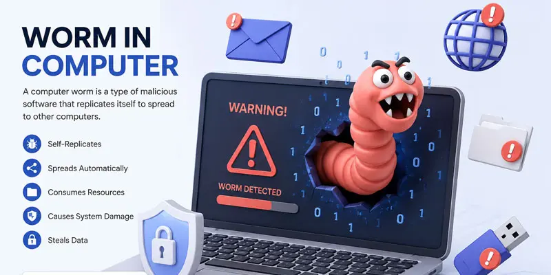 worm in computer
