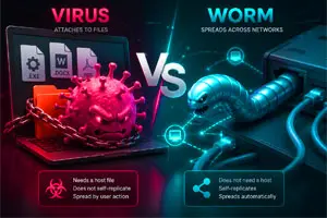 Worm vs Virus | Compare Malware Threats Easily